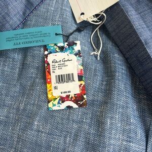 Robert Graham Blue Denim Shirt XL